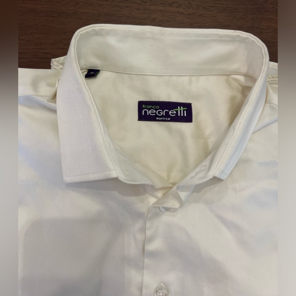 NEW Ivory Color Shirt Necksize 16 - Picture 2 of 3